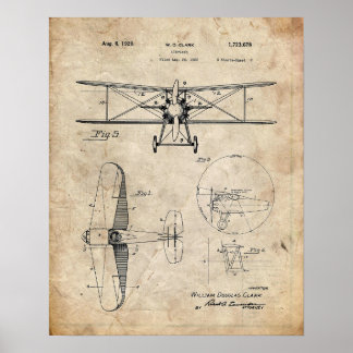 Airplane Patent Poster