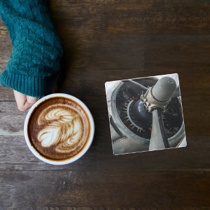 Airplane photo, Cool Fun Aviation Glass Coaster