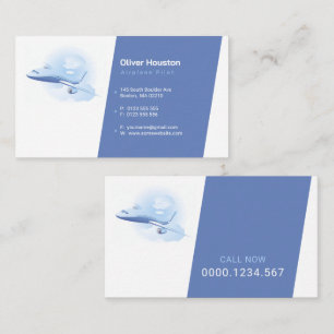 Airplane Pilot   Aviation Business Card