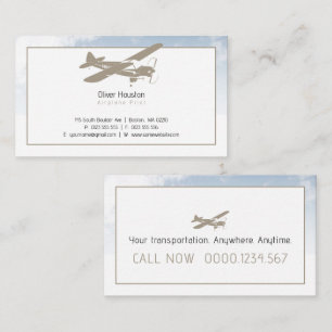 Airplane Pilot   Aviation Business Card