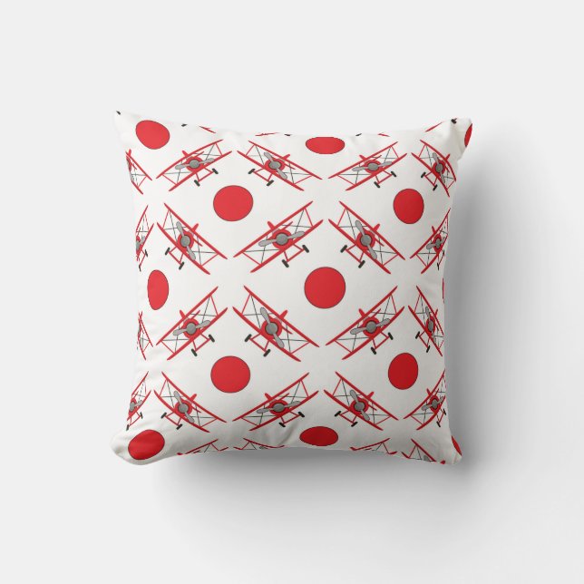 Airplane Pilot Aviation Lovers Cushion (Front)