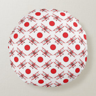 Airplane Pilot Aviation Lovers Round Cushion