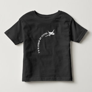 Airplane Pilot Flying Plane Aviation Enthusiast Toddler T-Shirt