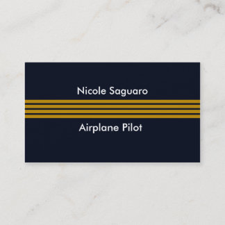 Airplane Pilot Trainer Business Card
