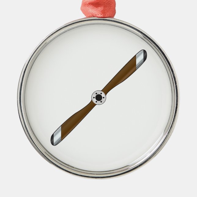 Airplane Propeller Metal Tree Decoration (Front)