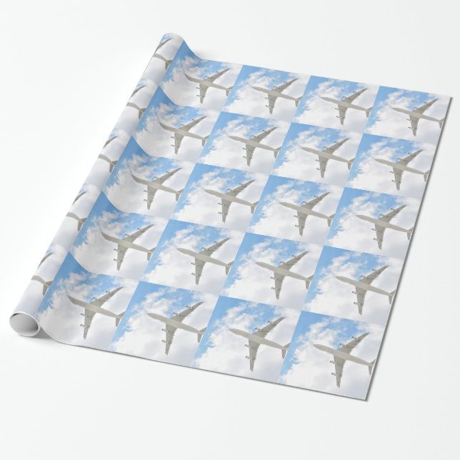 Airplane Wrapping Paper (Unrolled)