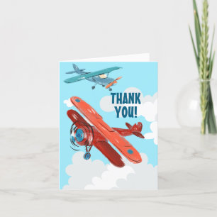 Airplanes Birthday Party Thank You