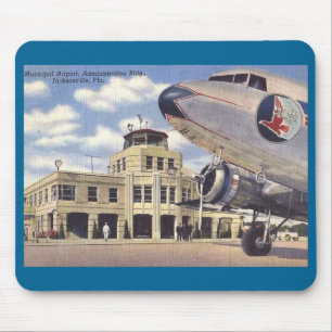Airport, Jacksonville, Florida, Vintage Mouse Mat