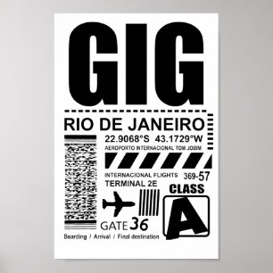 Airport Rio de Janeiro GIG Poster
