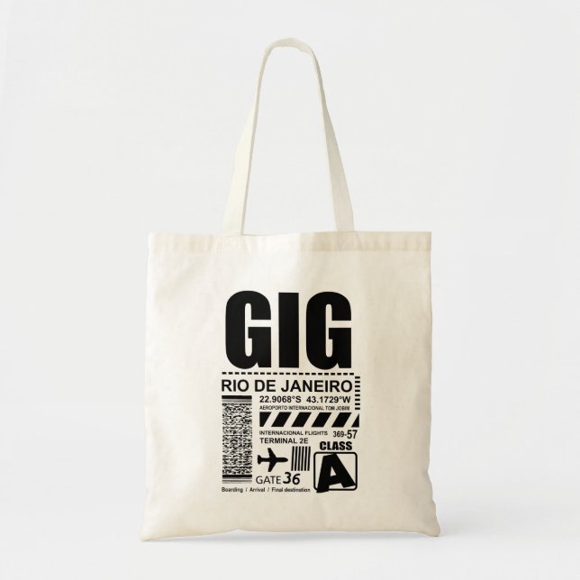 Airport Rio de Janeiro GIG Tote Bag (Front)