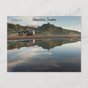 Airport Runway at American Samoa Postcard