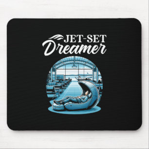Airport Sleep Pod International World Traveler Tra Mouse Mat