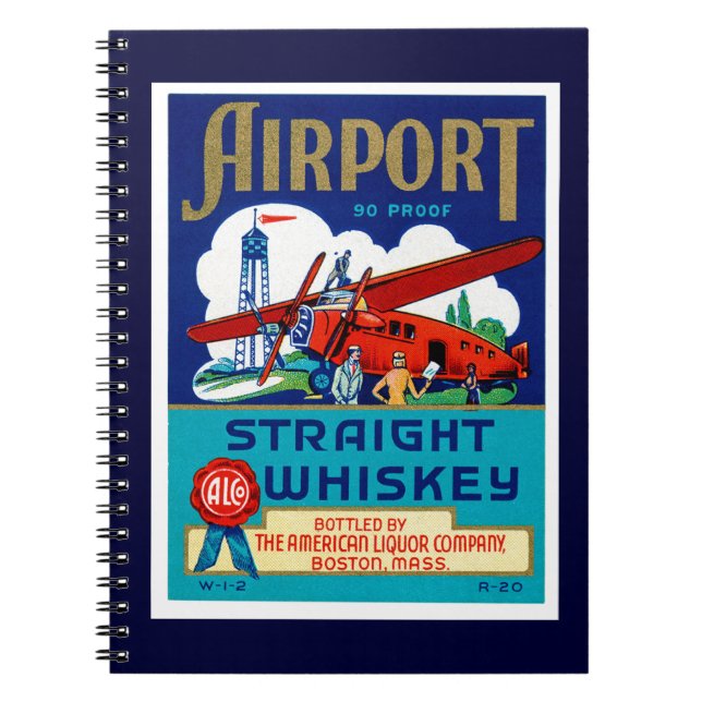 Airport Straight Whiskey Notebook (Front)