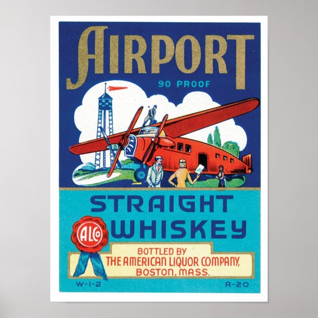 Airport Straight Whiskey Poster (Front)