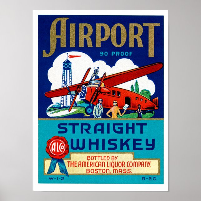 Airport Straight Whiskey Poster (Front)