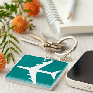 Airport Symbol Sign Aeroplane Travel Icon  Key Ring
