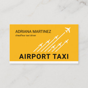 Airport Taxi Airport Runways Takeoff Business Card
