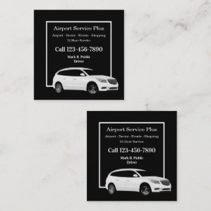Airport Taxi Double Side SUV Business Cards