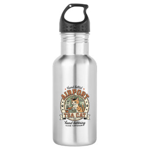 Airport TSA Cat Airport TSA Cat Vintage Vector Art 532 Ml Water Bottle
