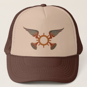 Airpusher Retro Vibes Tan Trucker Hat