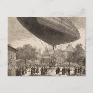 Airship at Auteuil Postcard