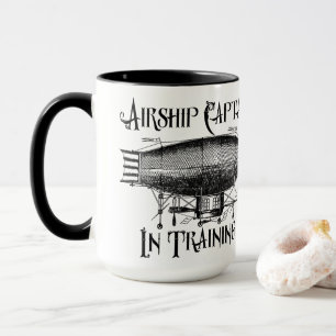 Airship Captain in Training, Steampunk Mug