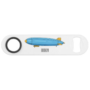 Airship cartoon illustration
