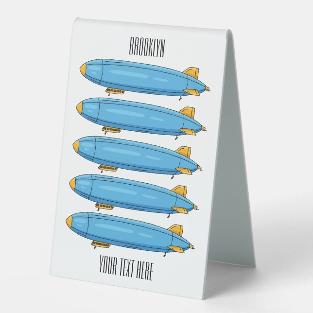 Airship cartoon illustration  (Front)