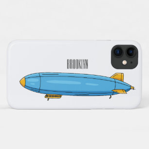 Airship cartoon illustration iPhone 11 case