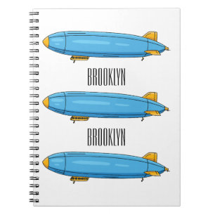 Airship cartoon illustration notebook