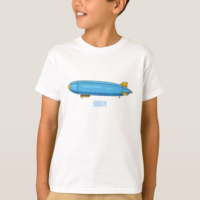 Airship cartoon illustration T-Shirt (Front)
