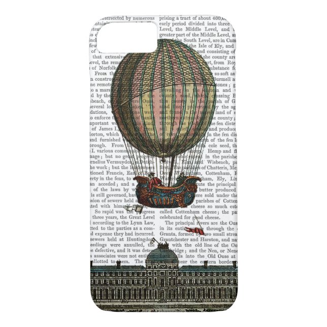 Airship Over City Case-Mate iPhone Case (Back)