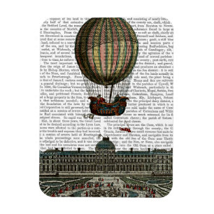 Airship Over City Magnet