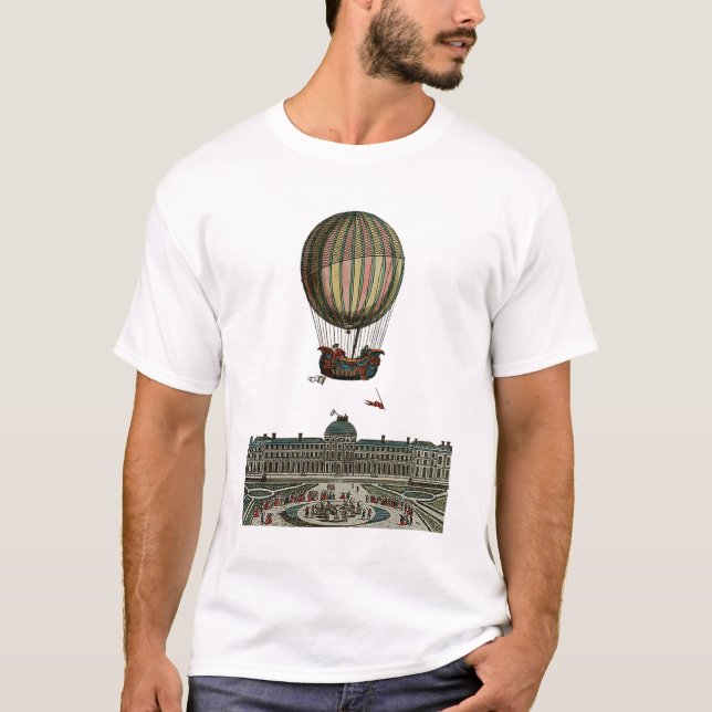 Airship Over City T-Shirt (Front)