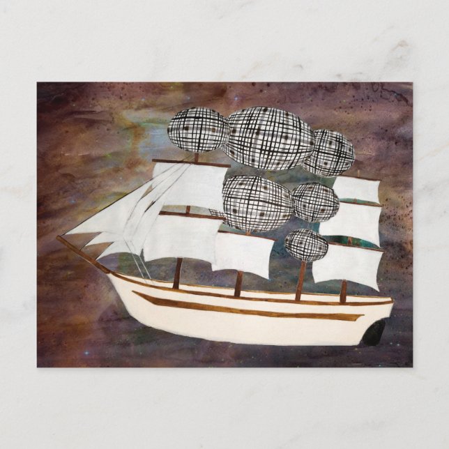 Airship Rabbie Burns Postcard (Front)