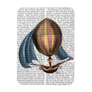 AirShip with Blue Sails Magnet