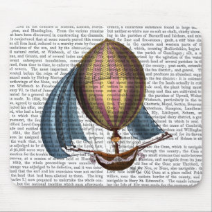 AirShip with Blue Sails Mouse Mat