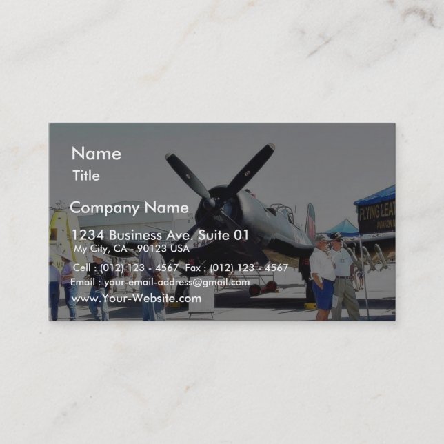 Airshow Aeroplanes Business Card (Front)