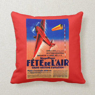 Airshow Featuring Haryse Hilsz Promotional Poste Cushion