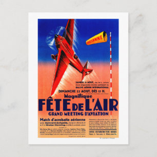 Airshow Featuring Haryse Hilsz Promotional Poste Postcard