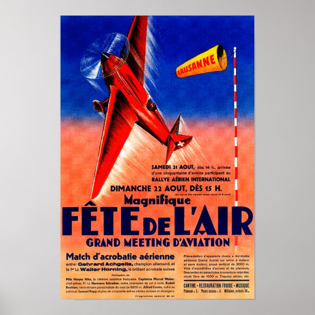 Airshow Featuring Haryse Hilsz Promotional Poste Poster (Front)