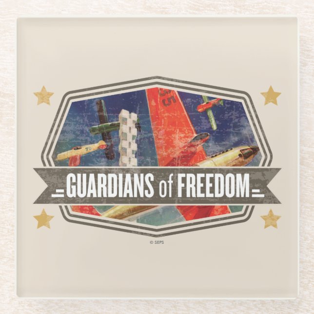 Airshow Glass Coaster (Front)