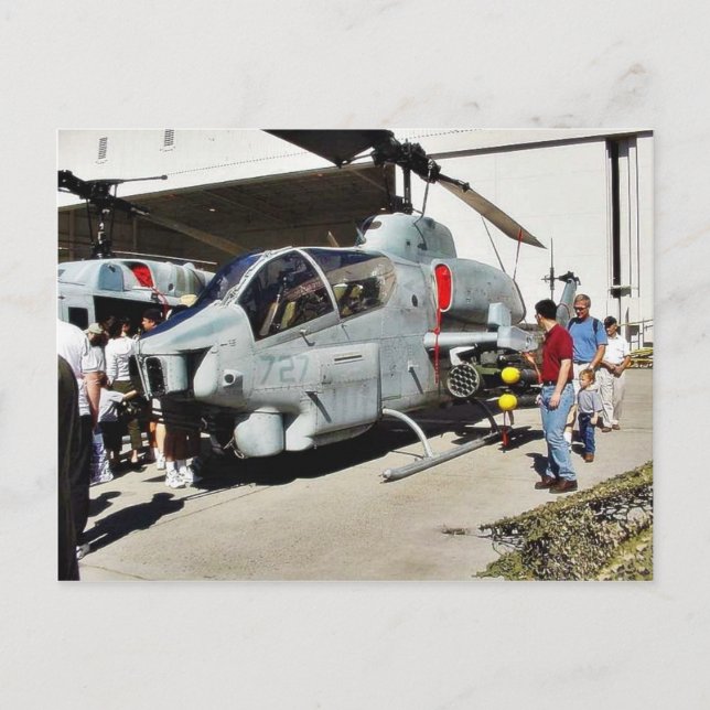 Airshow Helicopter Postcard (Front)