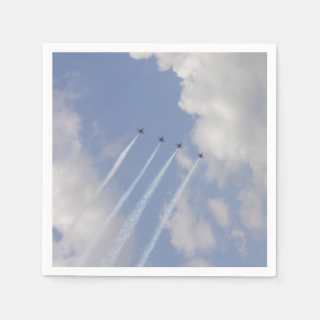 Airshow Military Jet Formation Napkin (Front)
