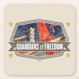 Airshow Square Paper Coaster