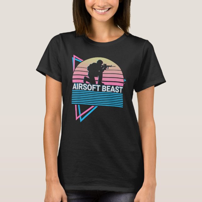 Airsoft Beast Airsoft Beast Air Soft Retro T-Shirt (Front)