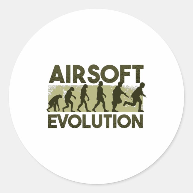 Airsoft evolution classic round sticker (Front)
