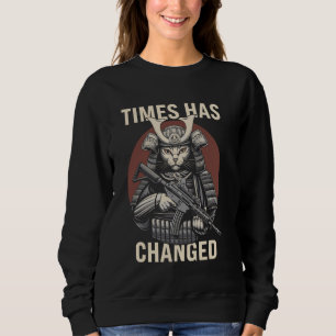 Airsoft Funny Samurai Cat Paintball Tactical Gear Sweatshirt