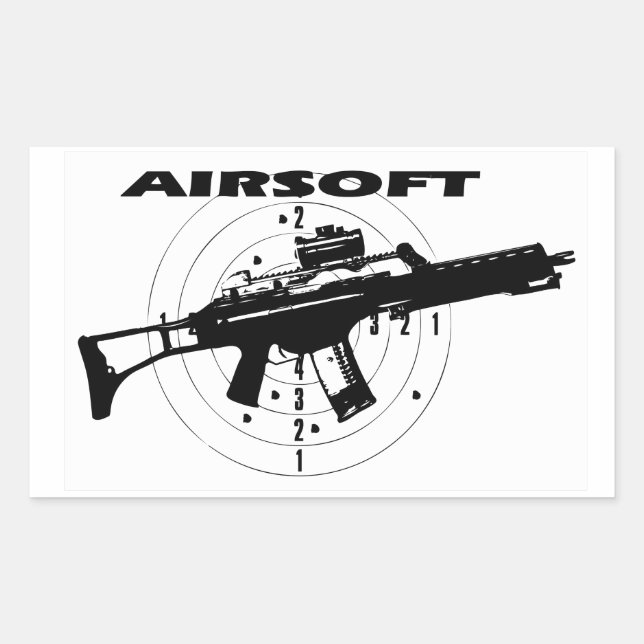 AIRSOFT RECTANGULAR STICKER (Front)