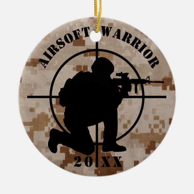 Airsoft Team Christmas Ornament (Front)